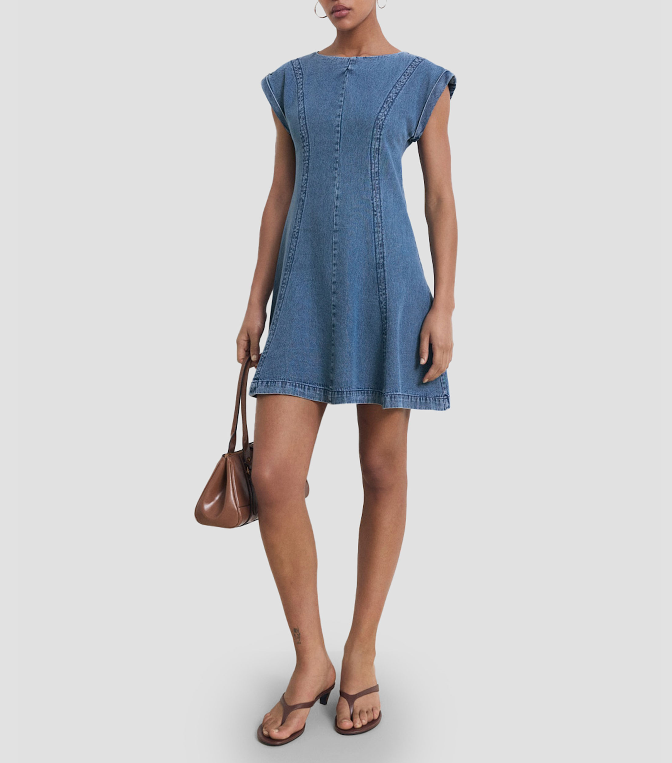 Vestido corto de mezclilla Mujer
